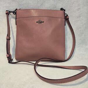 Coach Kitt Salmon Pink Leather Crossbody Bag
